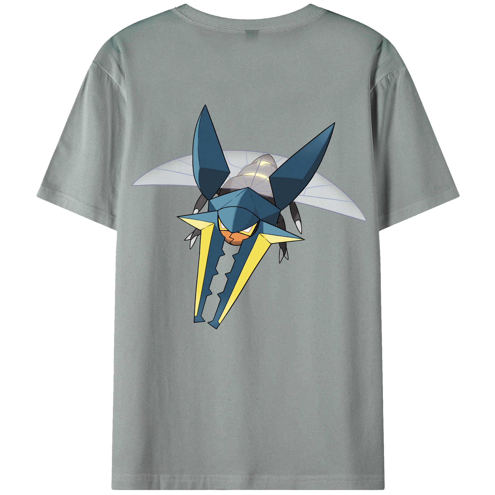 （画像用） ポケットモンスター Pokémon 綿100％ メンズ半袖Tシャツ（バックプリント） 通気性